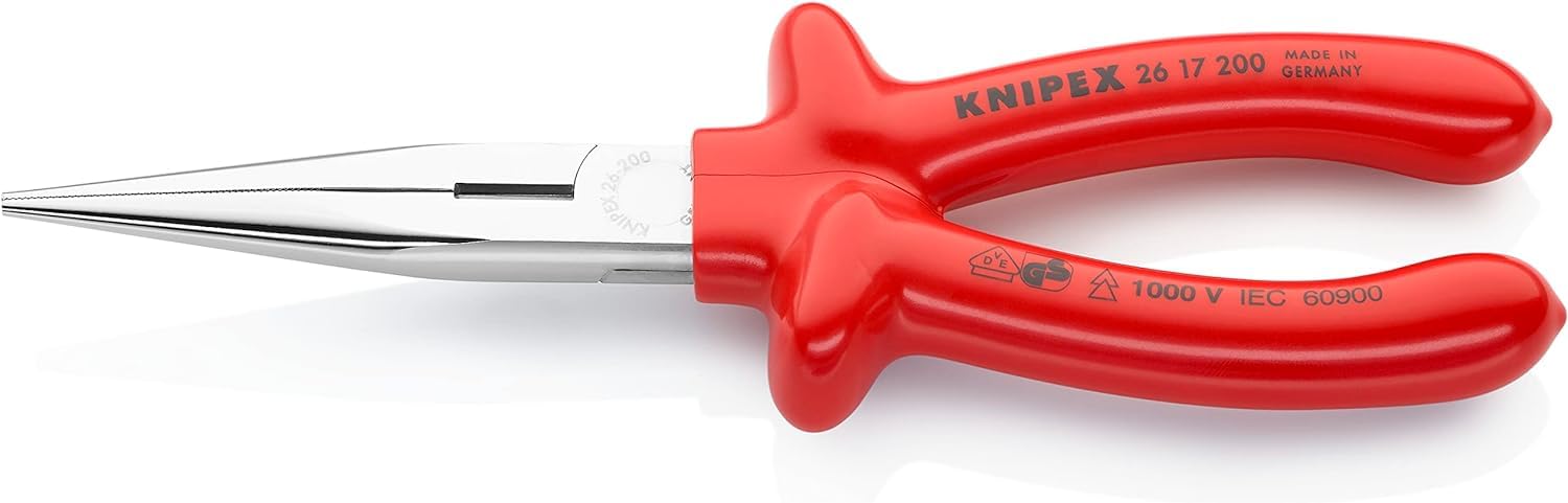 knipex-26-11-200-sb-flachrundzange-mit-schneide-200-mm-storchschnabelzange image 8