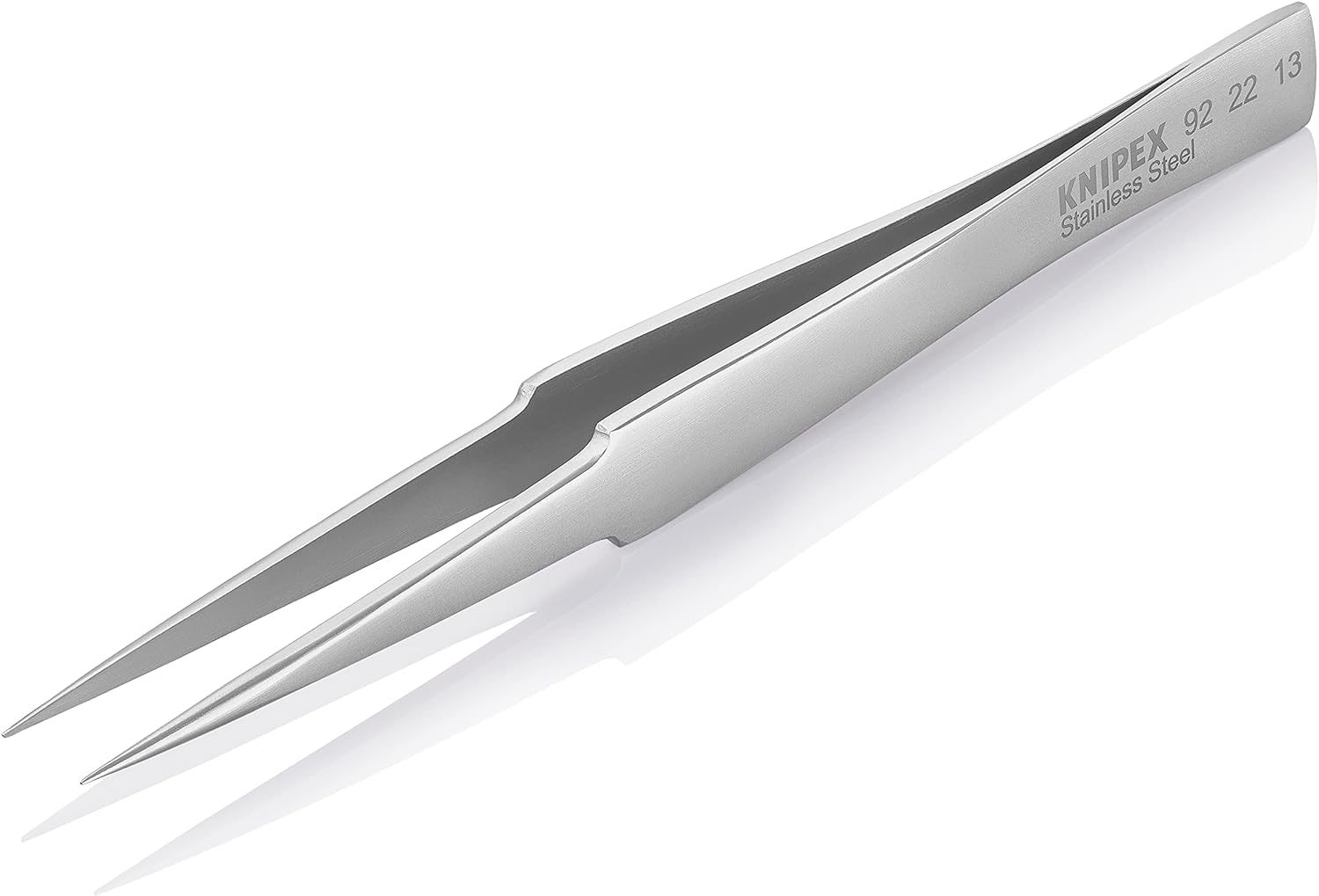 knipex-92-22-13-universalpinzette-glatt-mattiert-130-mm-edelstahl image 3