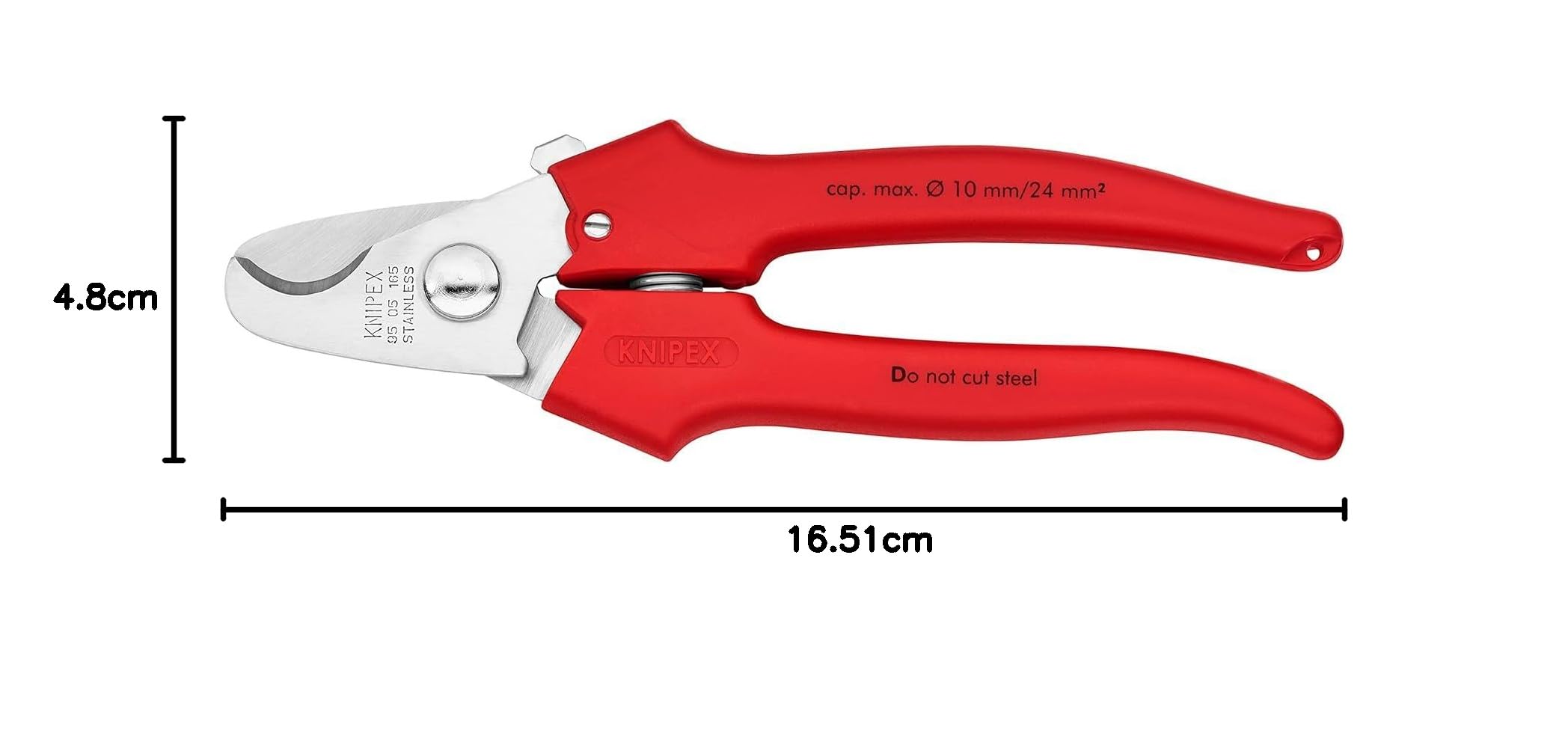 knipex-kabelschere-95-05-165-mit-kunststoff-griffen-165-mm image 5
