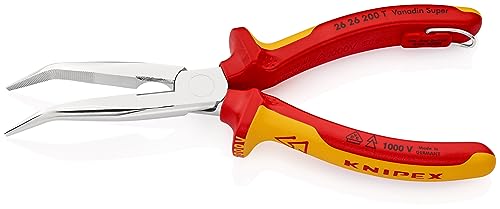 knipex-26-26-200-t-flachrundzange-storchschnabelzange-vde-mit-absturzsicherung image 5