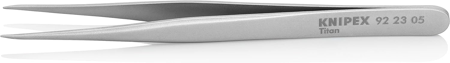 knipex-titanpinzette-92-23-05-glatt-mattiert-120-mm image 1