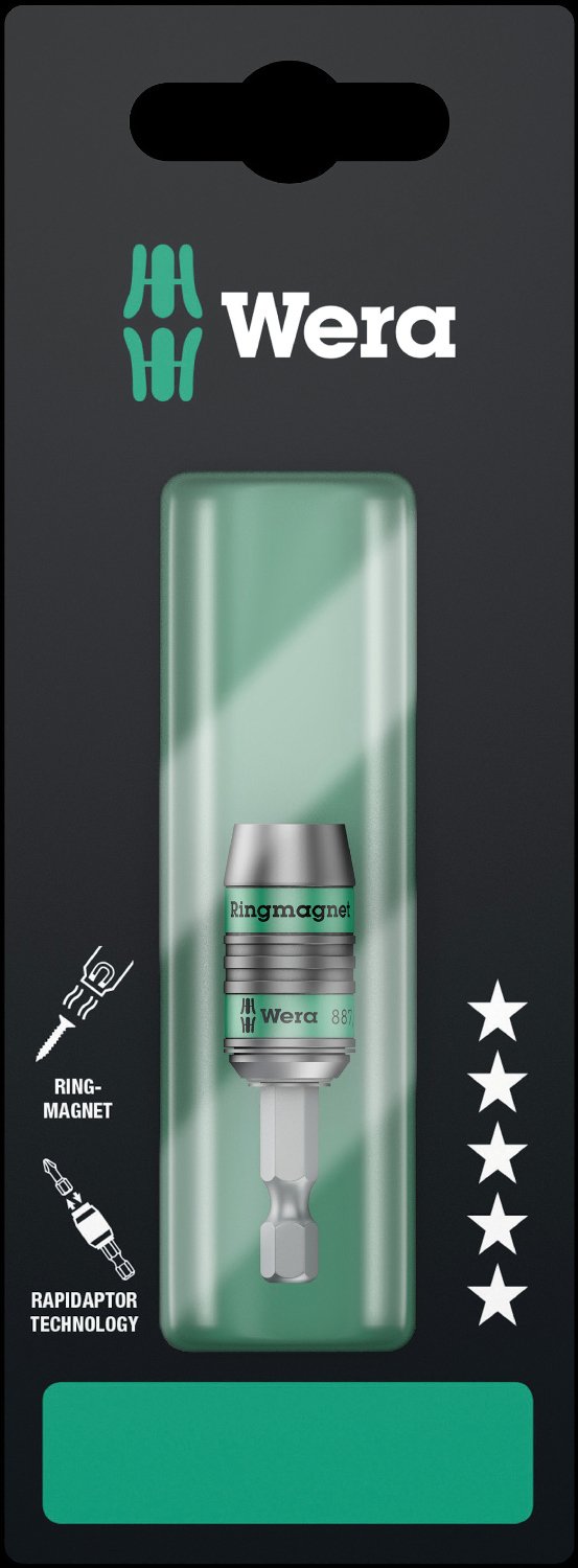 wera-887-4-rr-sb-rapidaptor-universalhalter-mit-ringmagnet-1-4-zoll-x-57-mm image 2