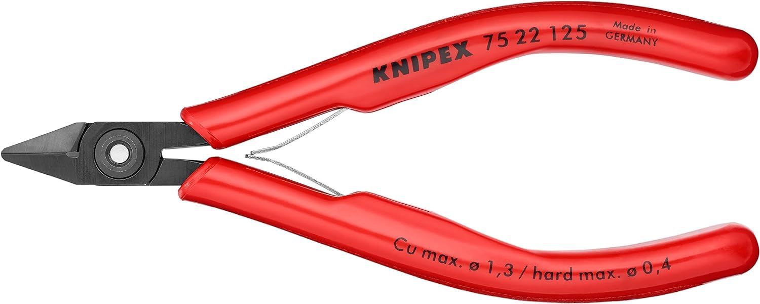 knipex-elektronik-seitenschneider-125-mm-75-22-125-mit-doppelfeder image 1