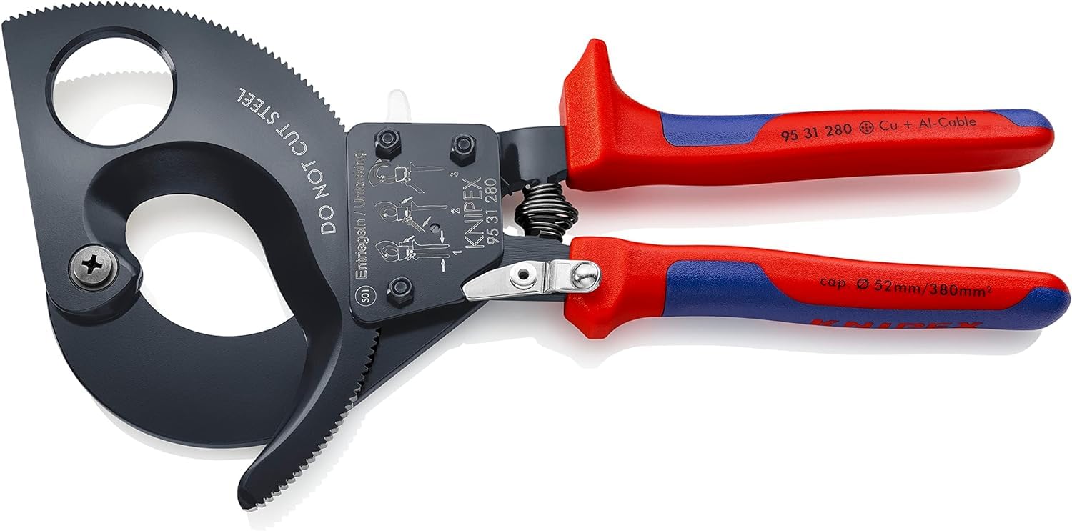 knipex-95-31-280-kabelschneider-mit-ratsche-280-mm-bis-52-mm-380-mm image 1