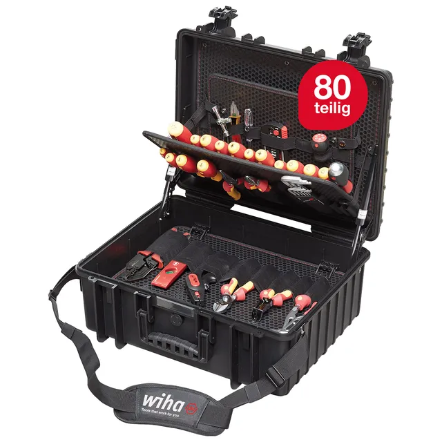 wiha-werkzeug-set-elektriker-competence-xl-81-tlg-40523-im-koffer image 1