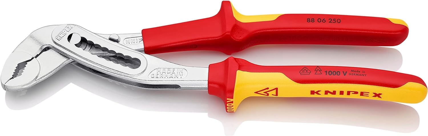 knipex-alligator-wasserpumpenzange-88-06-250-vde-250-mm-verchromt image 1
