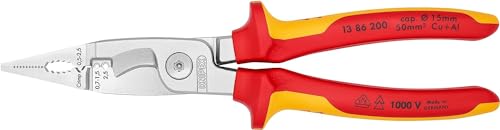 knipex-13-86-200-sb-elektro-installationszange-200-mm-verchromt-vde-mehrkomponen image 7