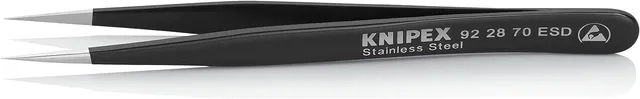 knipex-92-28-70-esd-universalpinzette-glatt-110-mm image 1