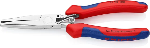 knipex-polsterklammerzange-91-92-180-spiegelpoliert-185-mm-mit-mehrkomponenten-h image 1