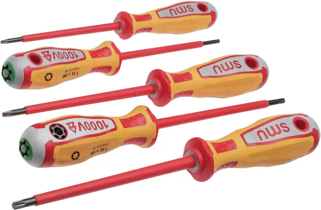 nws-096t-6-vde-schraubendreher-satz-6-teilig-torx-t10-t30-systembit image 1