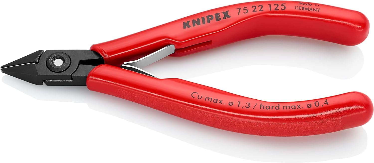 knipex-elektronik-seitenschneider-125-mm-75-22-125-mit-doppelfeder image 2
