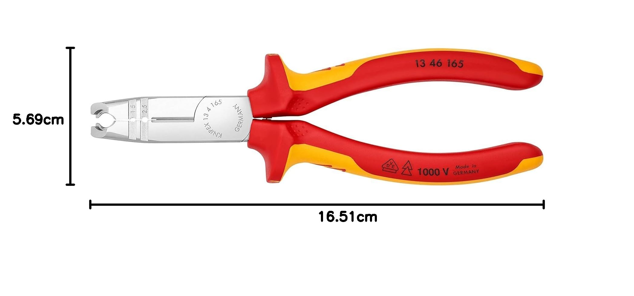 knipex-abmantelungszange-13-46-165-vde-165-mm-verchromt-schneiden-abmanteln-abis image 7