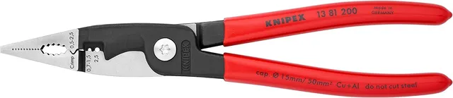 knipex-elektro-installationszange-13-81-200-sb-200-mm image 1