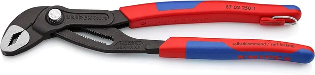 knipex-cobra-87-02-250-t-250-mm-hightech-wasserpumpenzange-mit-absturzsicherung image 1