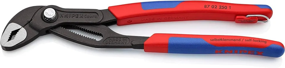 knipex-cobra-87-02-250-t-250-mm-hightech-wasserpumpenzange-mit-absturzsicherung image 1