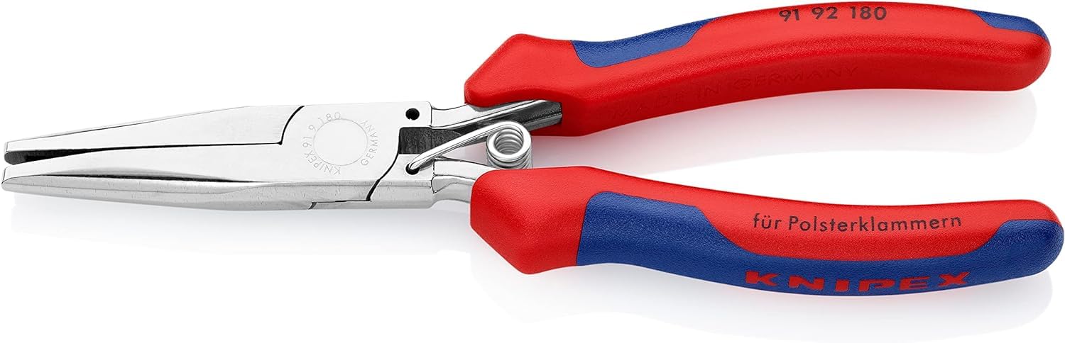 knipex-polsterklammerzange-91-92-180-spiegelpoliert-185-mm-mit-mehrkomponenten-h image 1