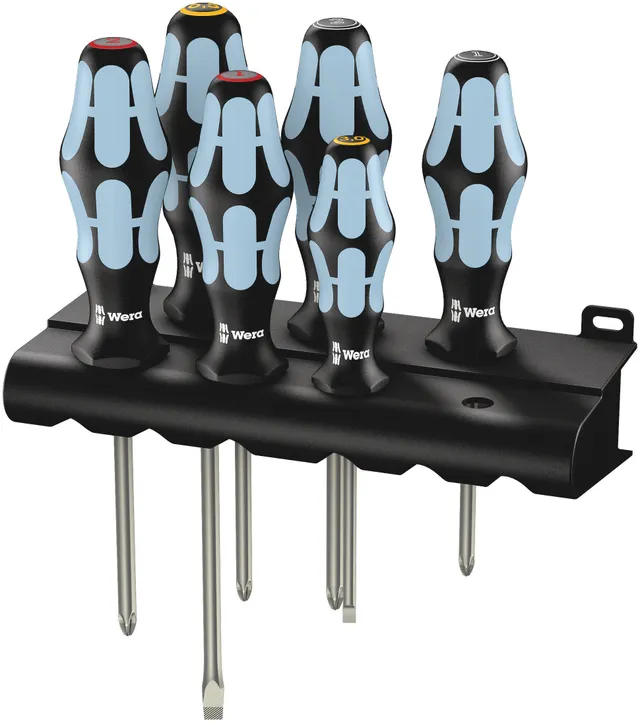 wera-3334-3350-3355-6-schraubendrehersatz-edelstahl-rack-6-teilig image 1