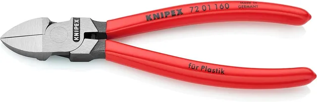 knipex-seitenschneider-f-r-kunststoff-72-01-160-160-mm-mit-ffnungsfeder image 1