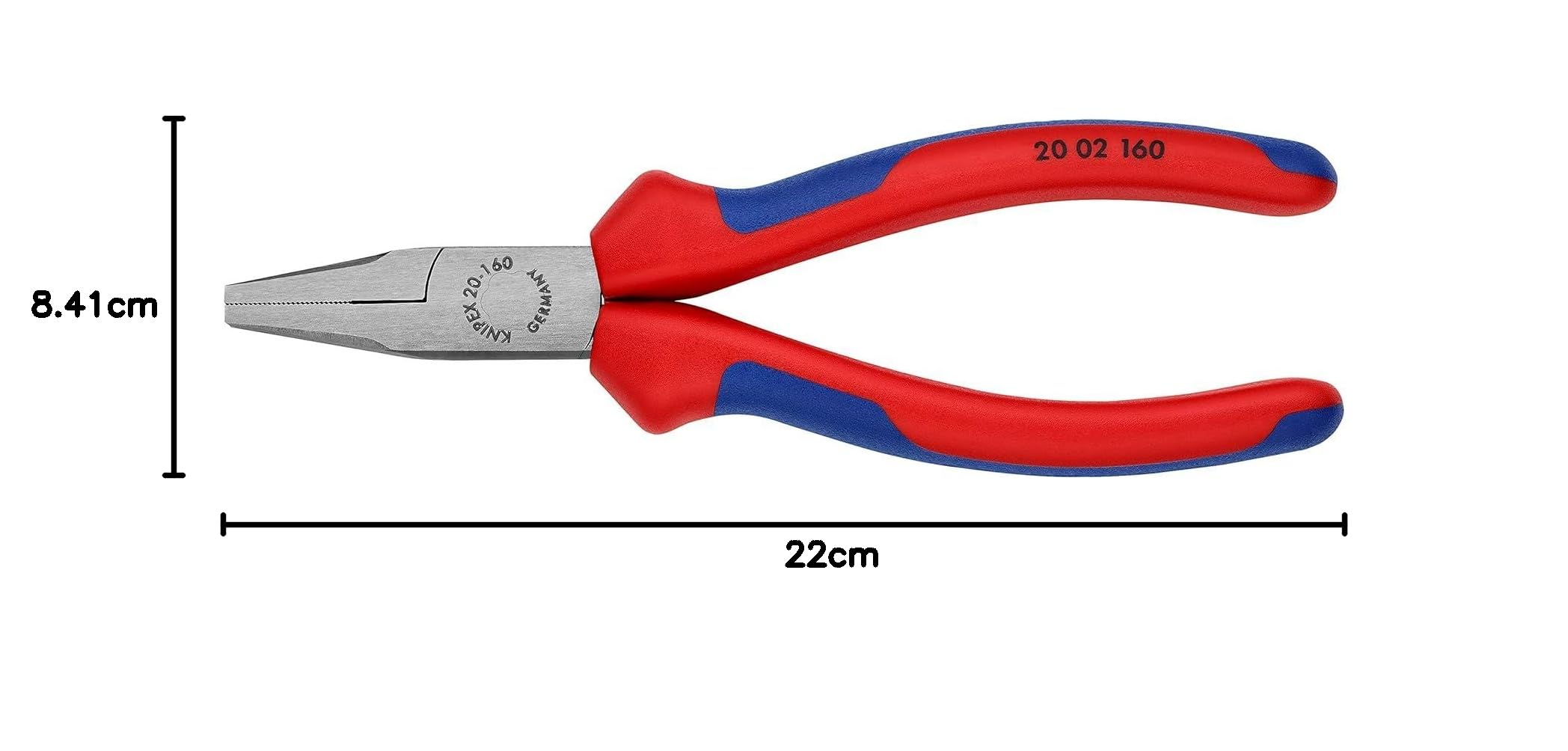 knipex-flachzange-20-02-160-sb-160-mm-schwarz-atramentiert-mit-mehrkomponenten-h image 5