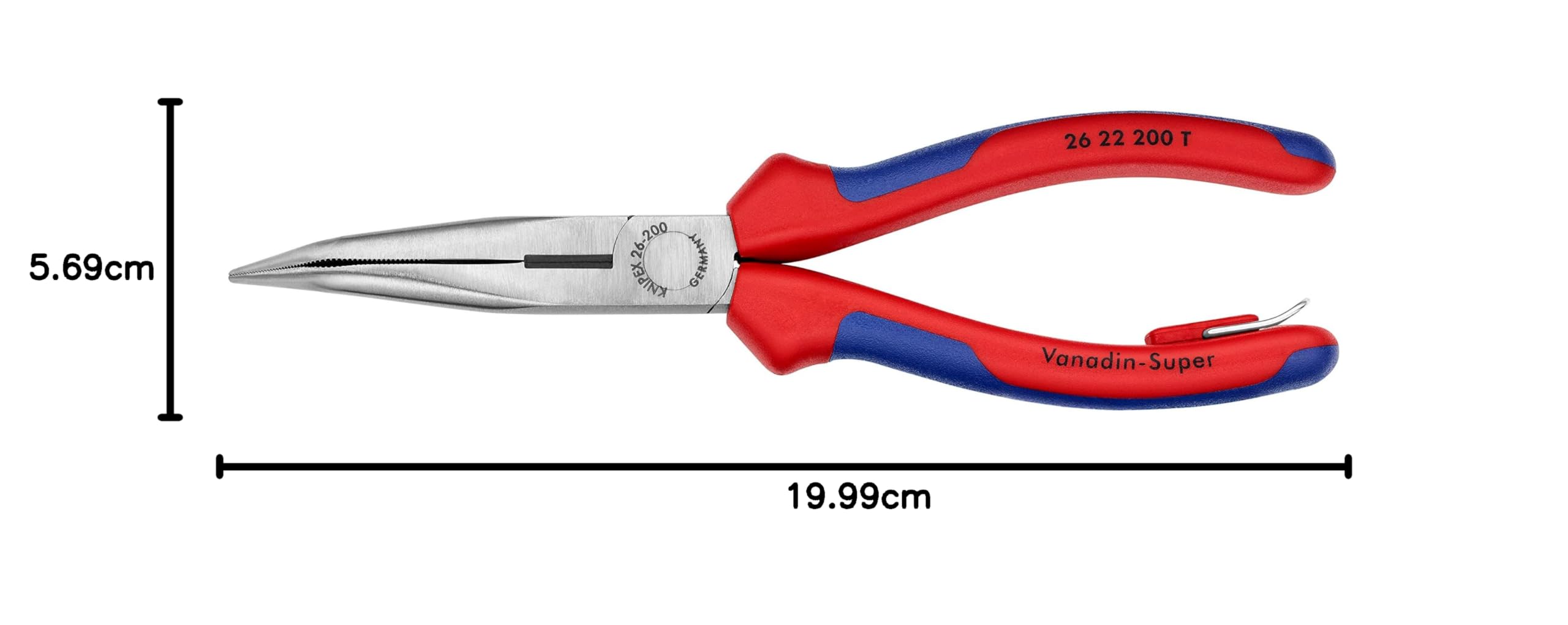 knipex-flachrundzange-mit-schneide-26-22-200-t-storchschnabelzange-200-mm image 5