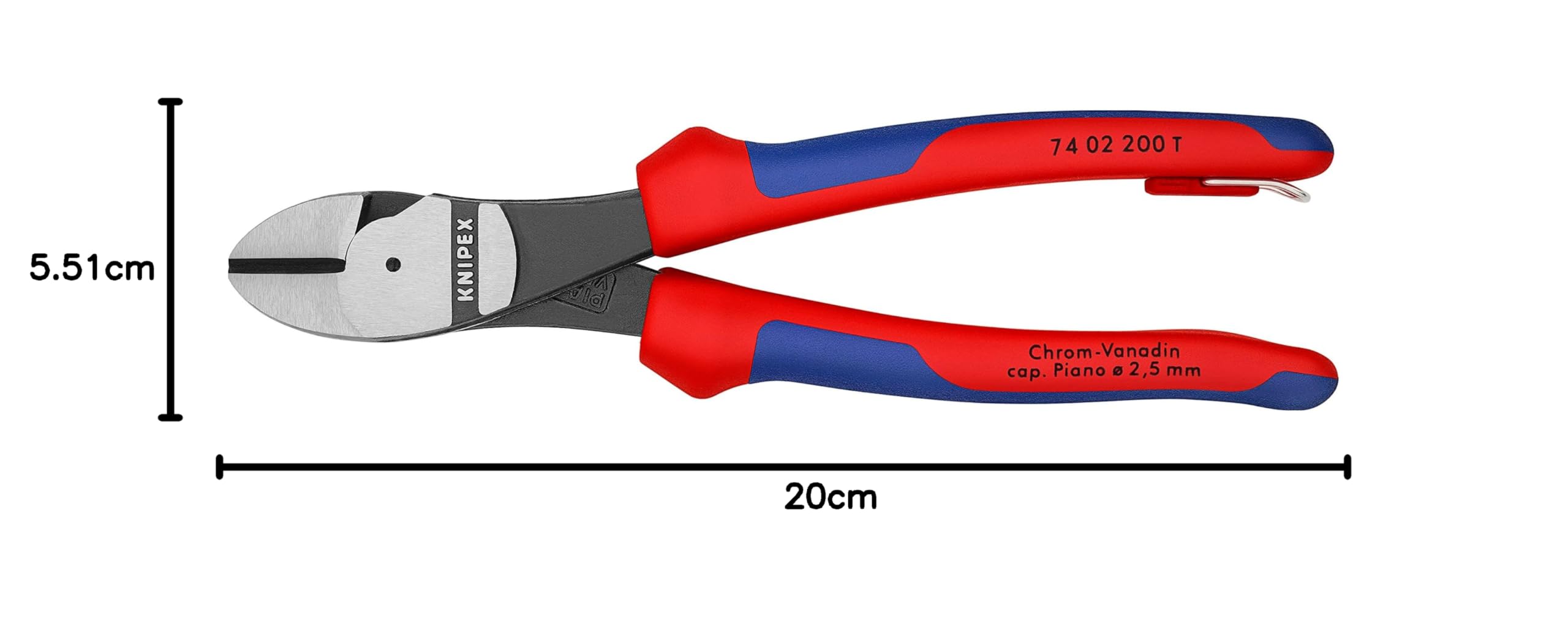 knipex-kraft-seitenschneider-200-mm-74-02-200-t-mit-absturzsicherung image 4