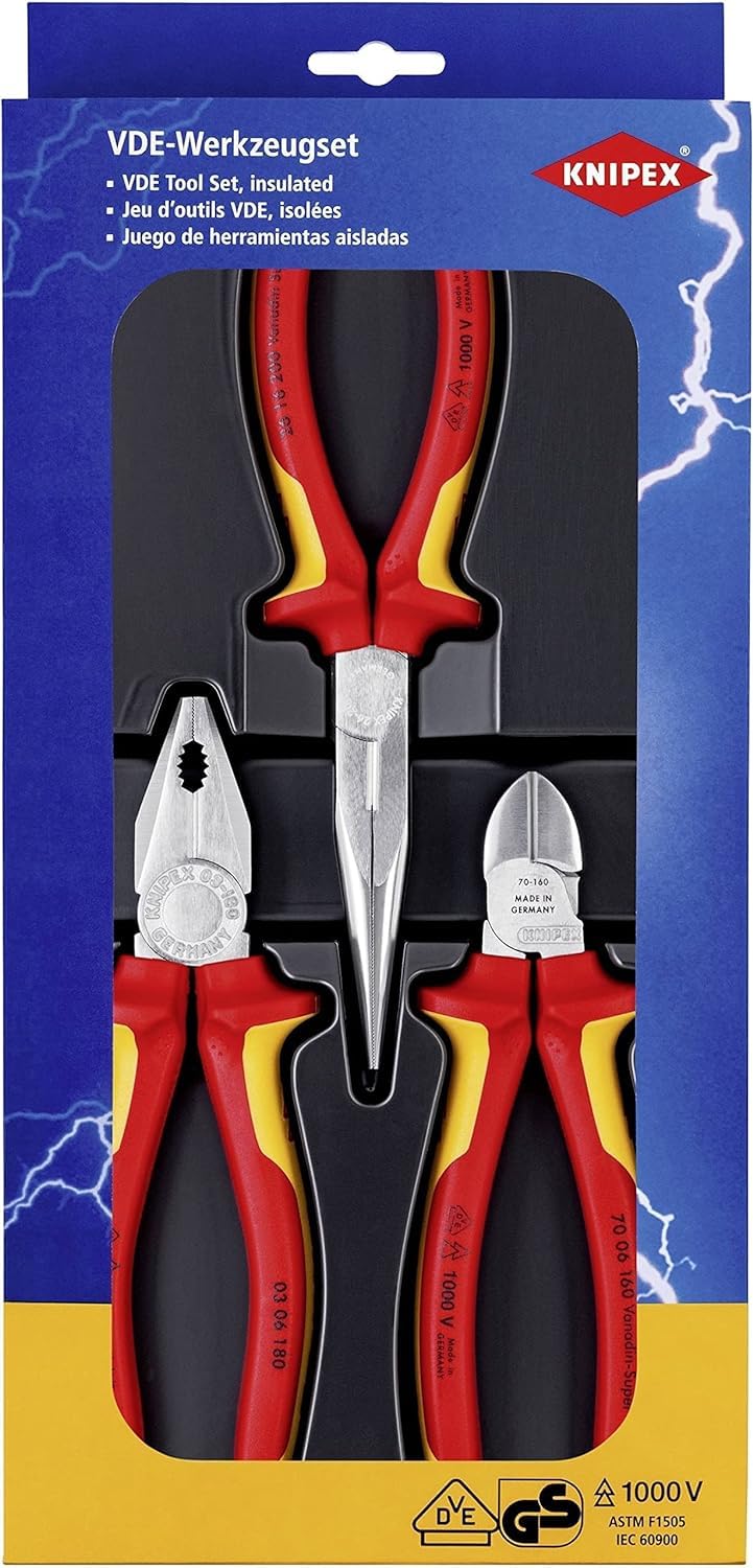 knipex-00-20-12-elektro-paket-vde-zangenset-3-teilig-160-200-mm image 2