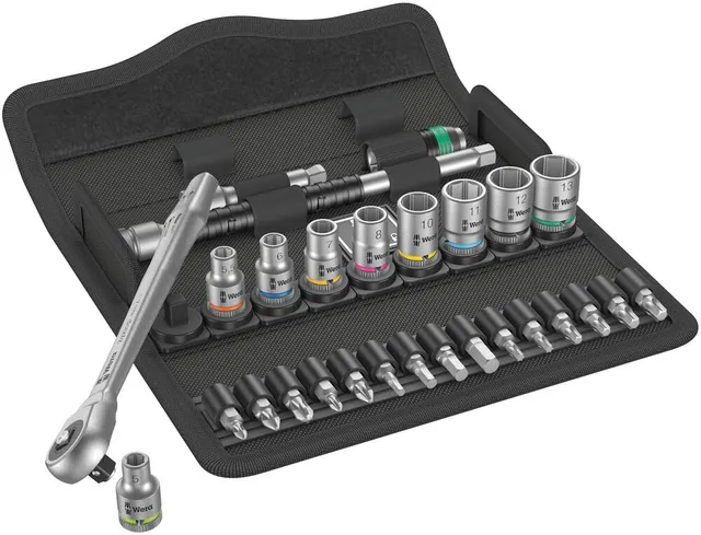 wera-8100-sa-7-zyklop-metal-knarrensatz-1-4-zoll-28-teilig image 1