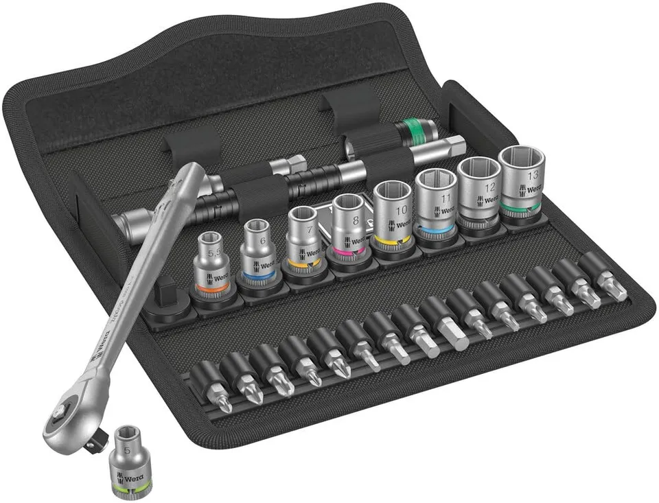 wera-8100-sa-7-zyklop-metal-knarrensatz-1-4-zoll-28-teilig image 1
