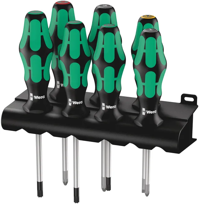 wera-335-350-367-7-rack-schraubendrehersatz-kraftform-plus-lasertip-7-teilig image 1