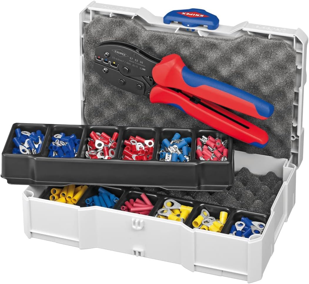 knipex-crimp-sortiment-f-r-kabelverbinder-13-teilig-265-mm-97-90-21 image 1
