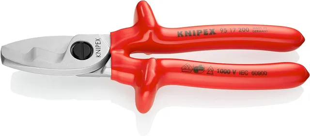 knipex-95-17-200-kabelschere-mit-doppelschneide-vde-gepr-ft-200-mm image 1