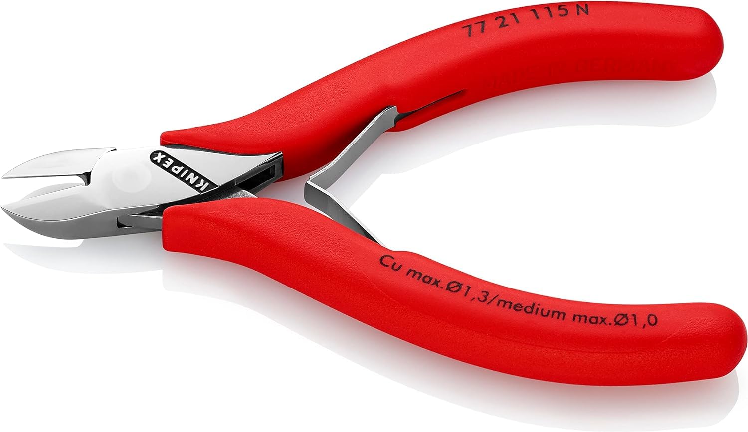 knipex-elektronik-seitenschneider-77-21-115-115-mm-mit-durchgestecktem-gelenk image 2