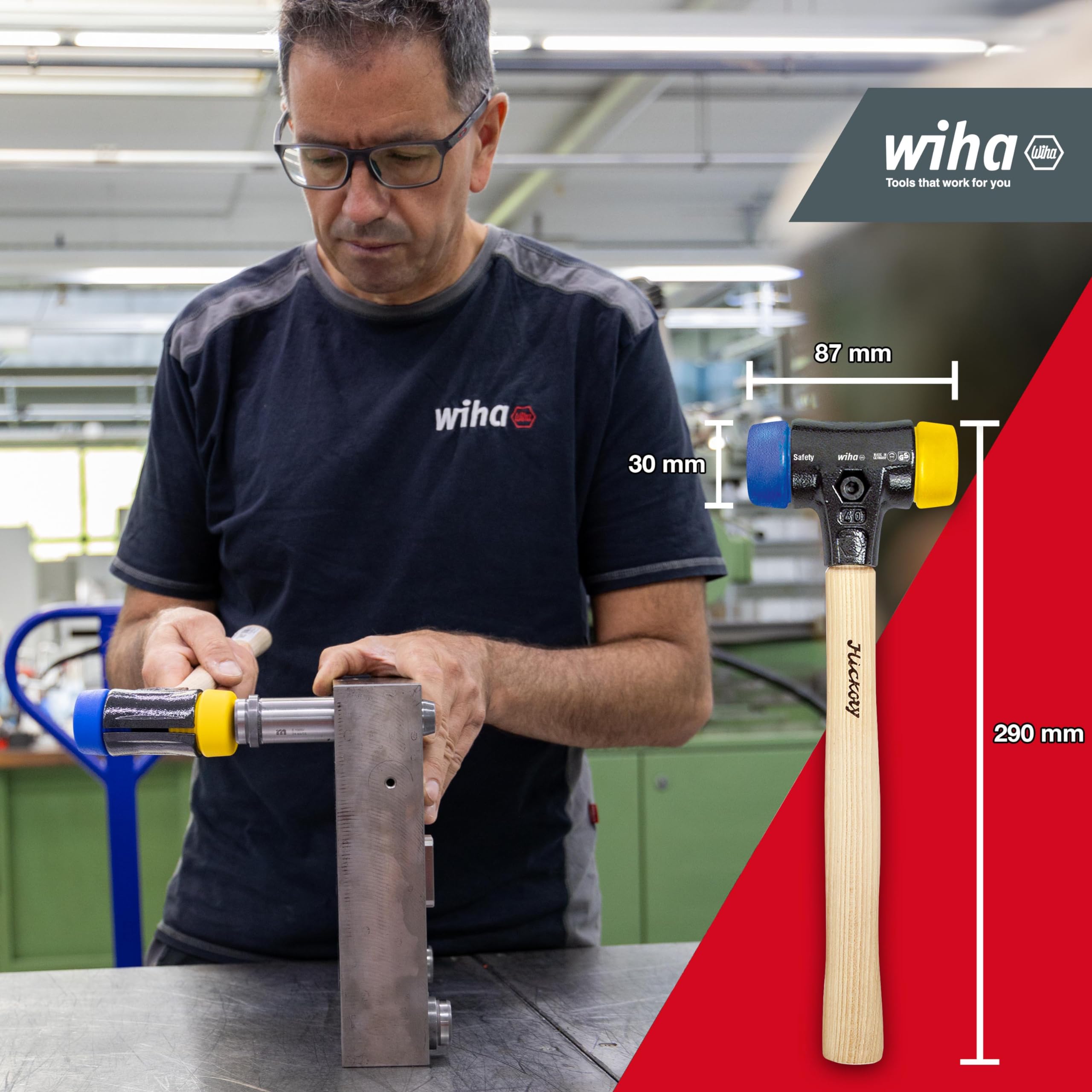 wiha-26653-schonhammer-safety-hickory-290-mm-30-mm-blau-gelb image 2