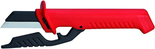 knipex-kabelmesser-98-56-sb-190-mm-mit-auswechselbarer-klinge image 1
