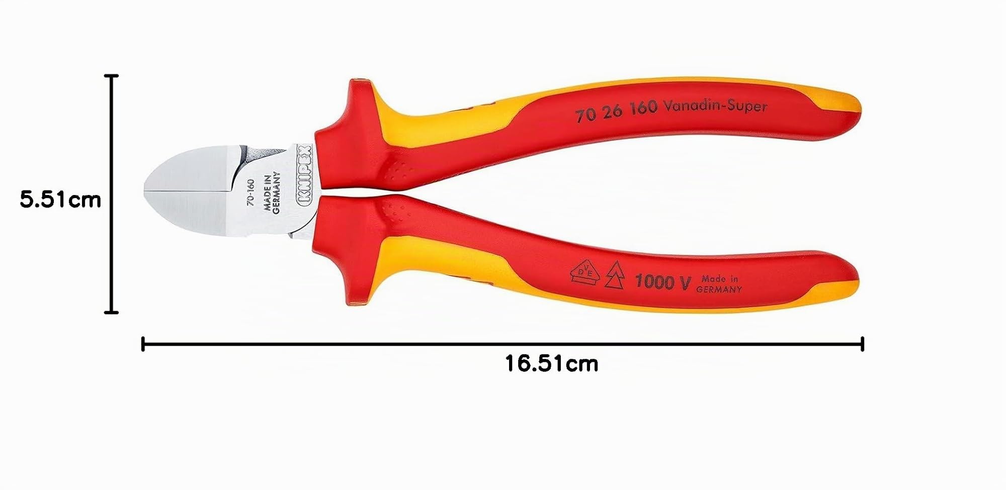 knipex-seitenschneider-70-26-160-160-mm-verchromt-vde-1000-v-mit-mehrkomponenten image 5