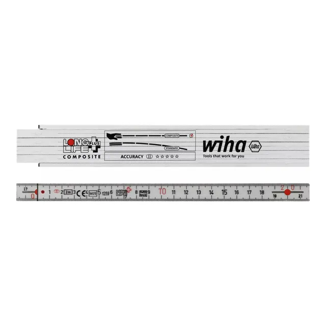 wiha-meterstab-longlife-plus-composite-37067-2-m-10-glieder-genauigkeitsklasse-i image 1