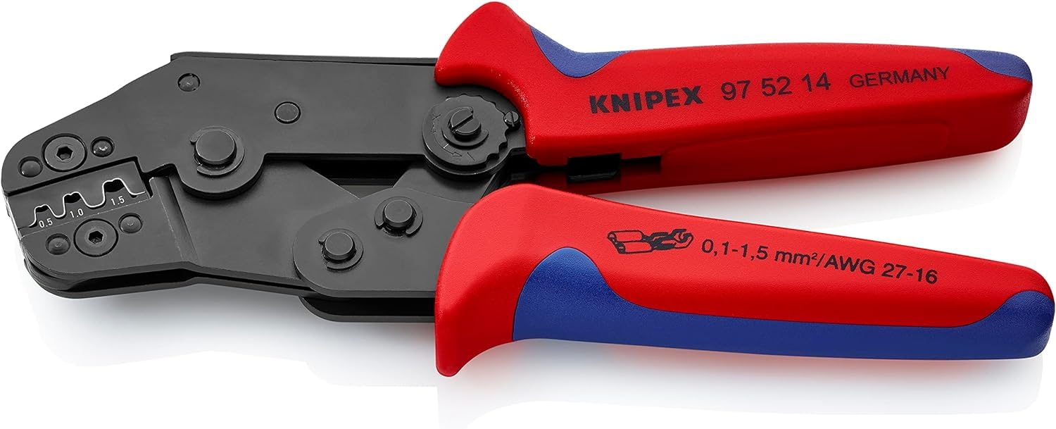 knipex-97-52-14-crimpzange-kurze-bauform-195-mm-f-r-unisolierte-offene-steckverb image 2