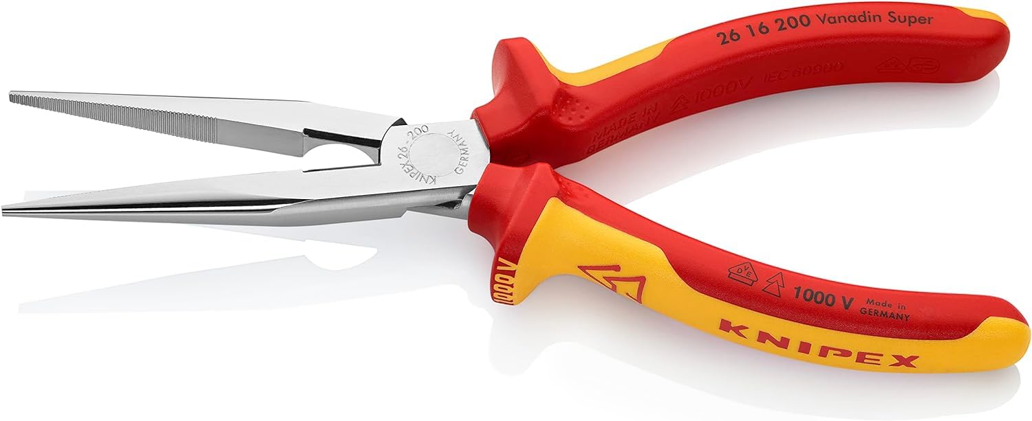 knipex-flachrundzange-26-16-200-vde-200-mm-storchschnabelzange-mit-schneide-verc image 2