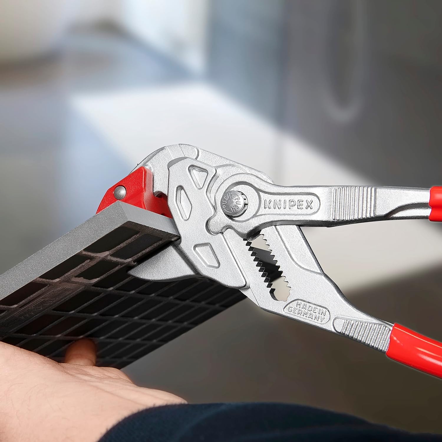 knipex-fliesenbrechzange-91-13-250-verchromt-250-mm-f-r-fliesen-und-feinsteinzeu image 5
