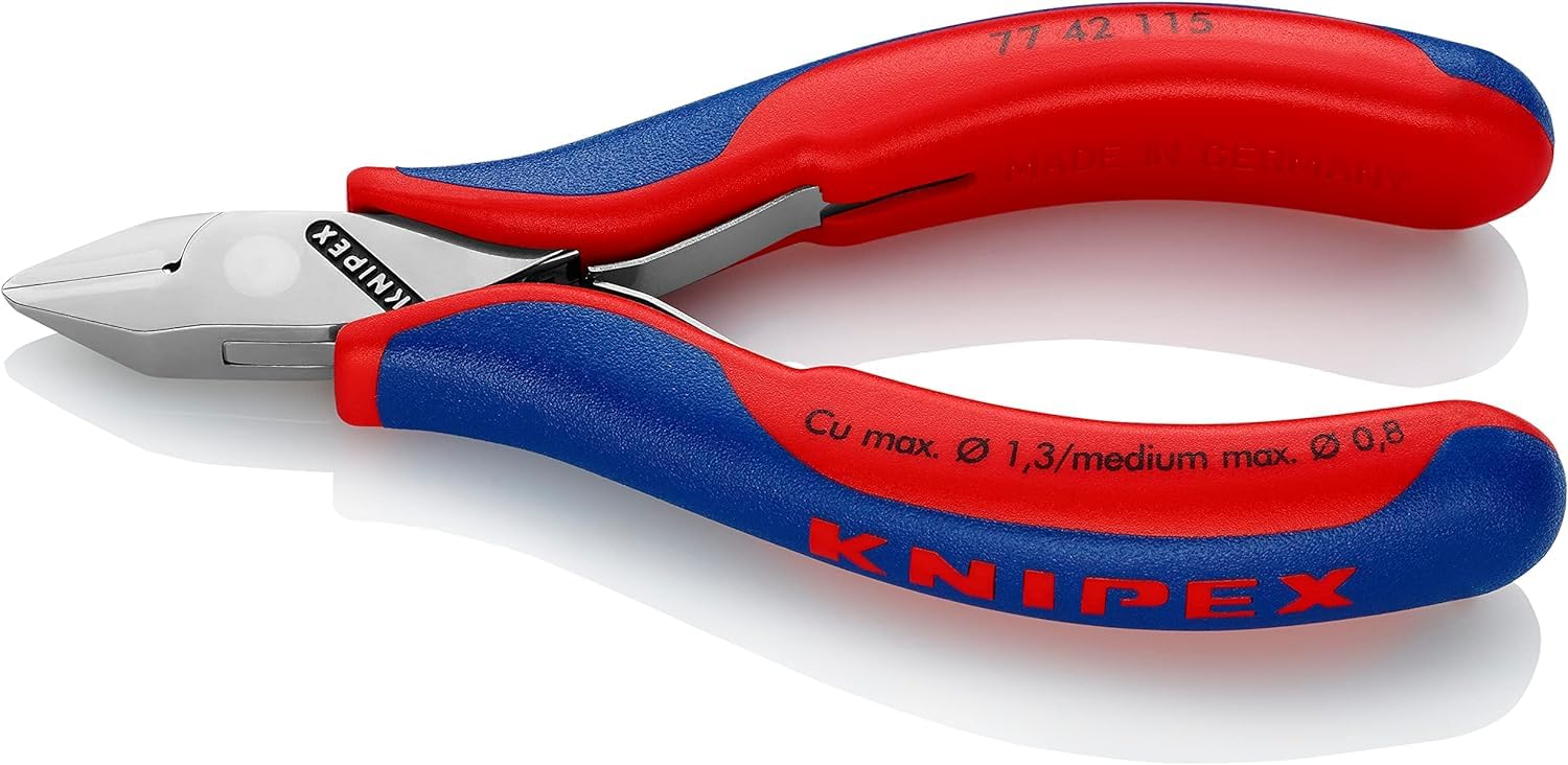 knipex-elektronik-seitenschneider-77-42-115-mehrkomponenten-h-llen-115-mm image 1