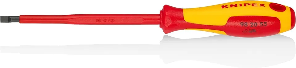 knipex-schraubendreher-vde-98-20-55-f-r-schlitzschrauben-232-mm image 1