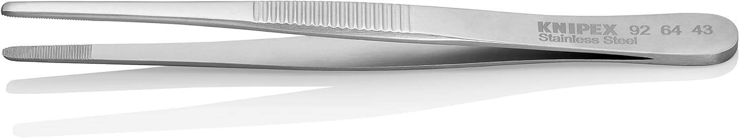 knipex-92-64-43-universalpinzette-mattiert-geriffelt-120-mm image 2