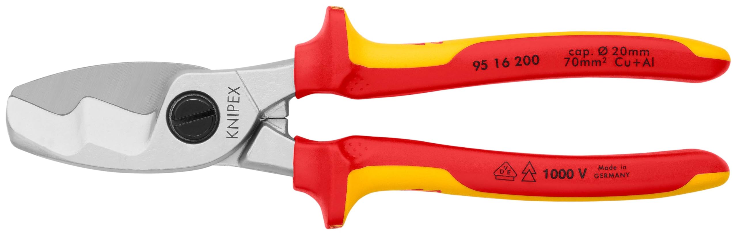 knipex-kabelschere-95-16-200-vde-kabelschneider-200-mm-mit-doppelschneide-bis-20 image 7