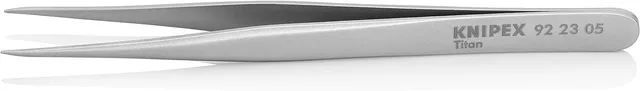 knipex-titanpinzette-92-23-05-glatt-mattiert-120-mm image 1