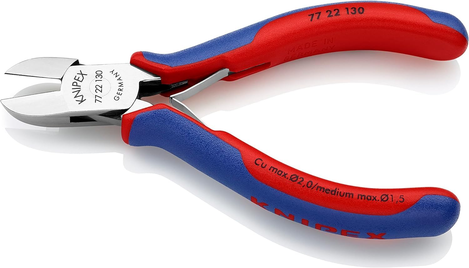 knipex-elektronik-seitenschneider-77-22-130-130-mm-mit-mehrkomponenten-h-llen image 2