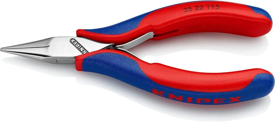 knipex-35-22-115-elektronik-greifzange-115-mm-mit-doppelfeder image 1