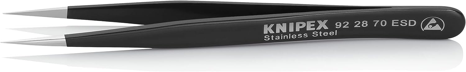 knipex-92-28-70-esd-universalpinzette-glatt-110-mm image 1