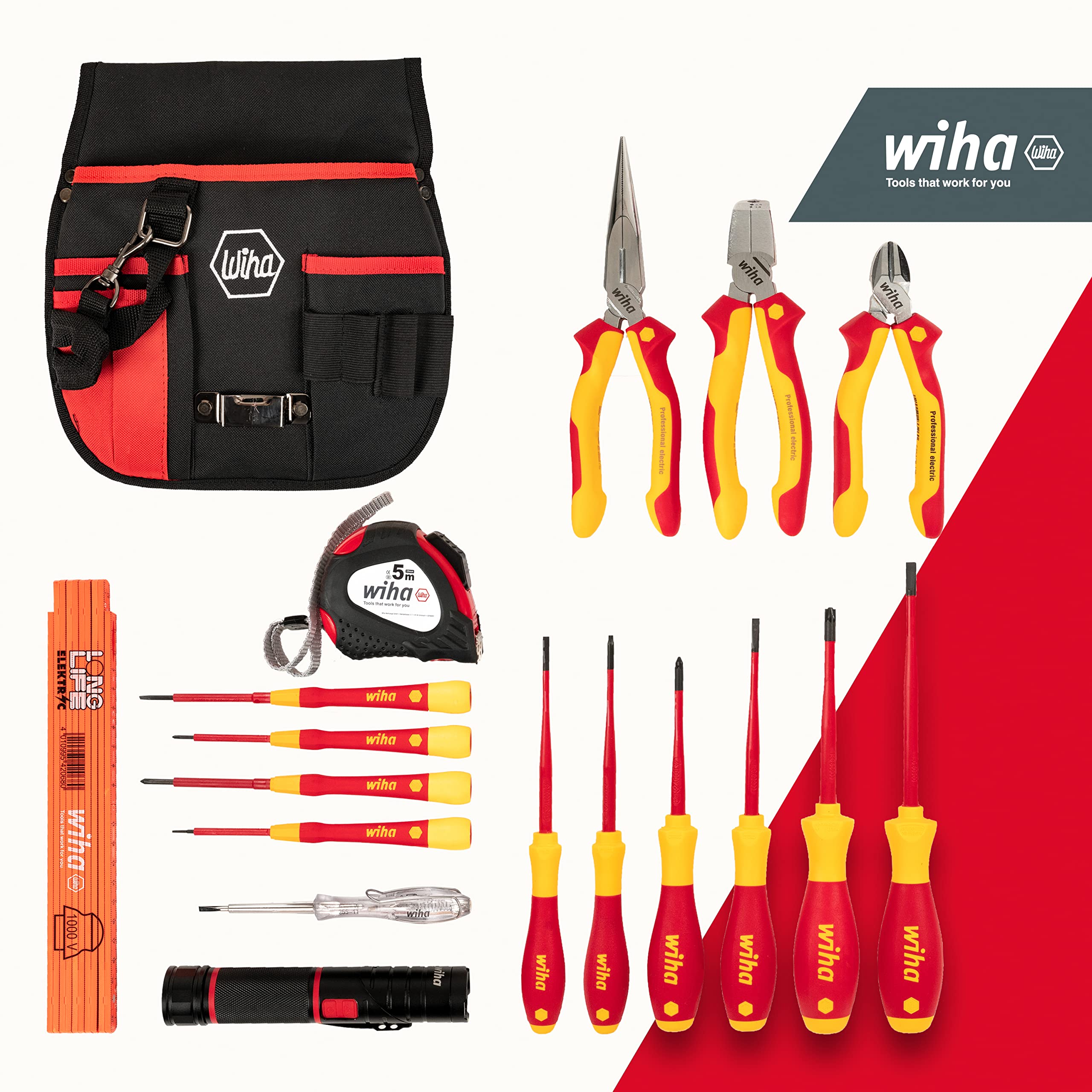 wiha-werkzeug-set-elektriker-18-teilig-vde-mit-g-rteltasche-44574 image 2