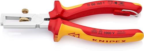 knipex-abisolierzange-11-06-160-t-bk-vde-mit-ffnungsfeder-verchromt-160-mm image 6