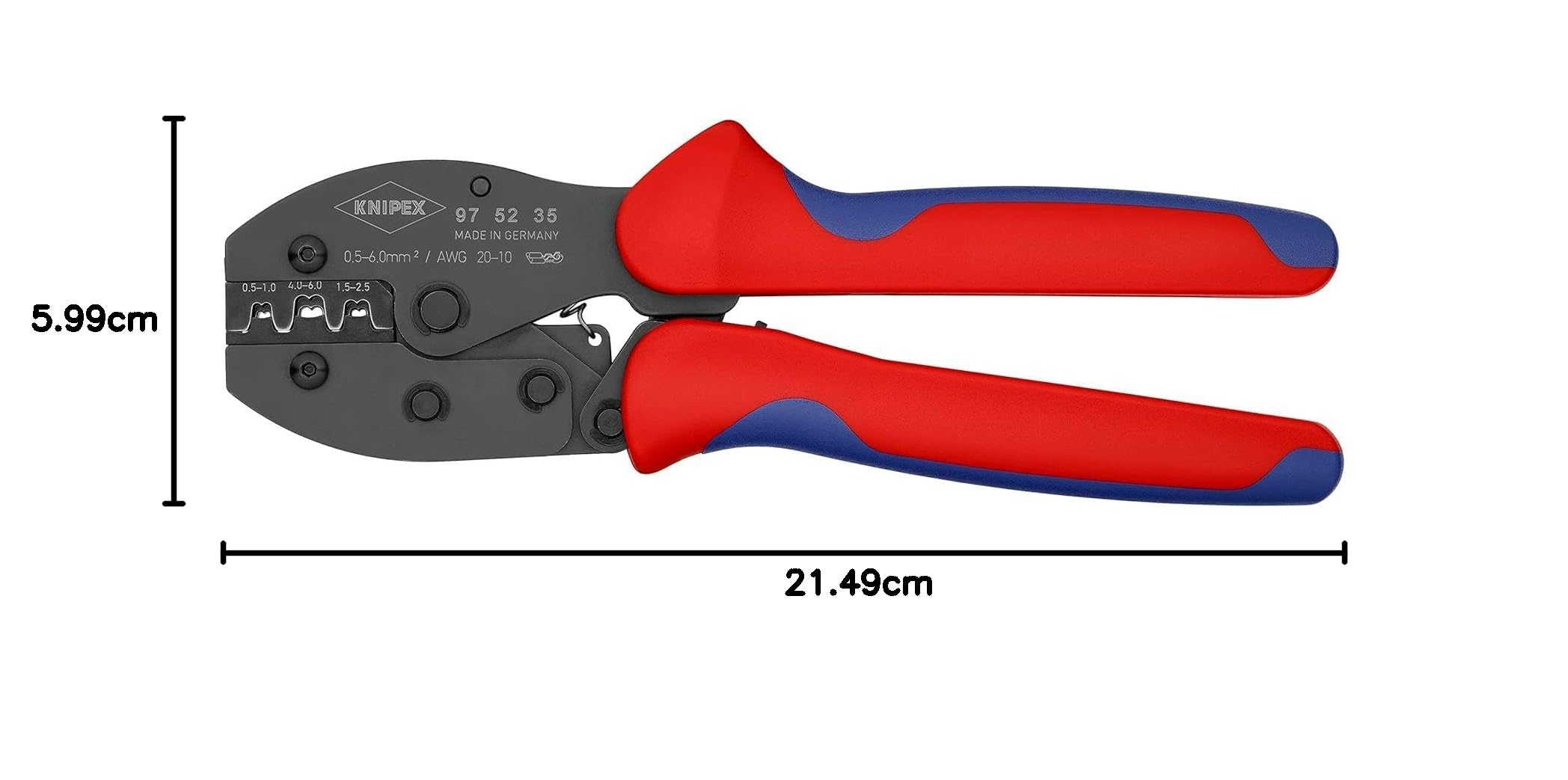 knipex-preciforce-97-52-35-crimpzange-220-mm-f-r-unisolierte-steckverbinder image 5
